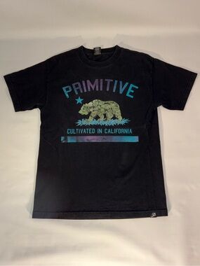 🐻 PRIMITIVE APPAREL CULTIVATED IN CALIFORNIA 2010s AESTHETIC GRAPHIC T-SHIRT 🐻